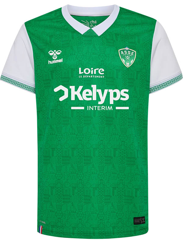 AS Saint-Etienne maillot domicile ASSE uniforme de football adulte première tenue de sport pour homme haut de football 2025-2026